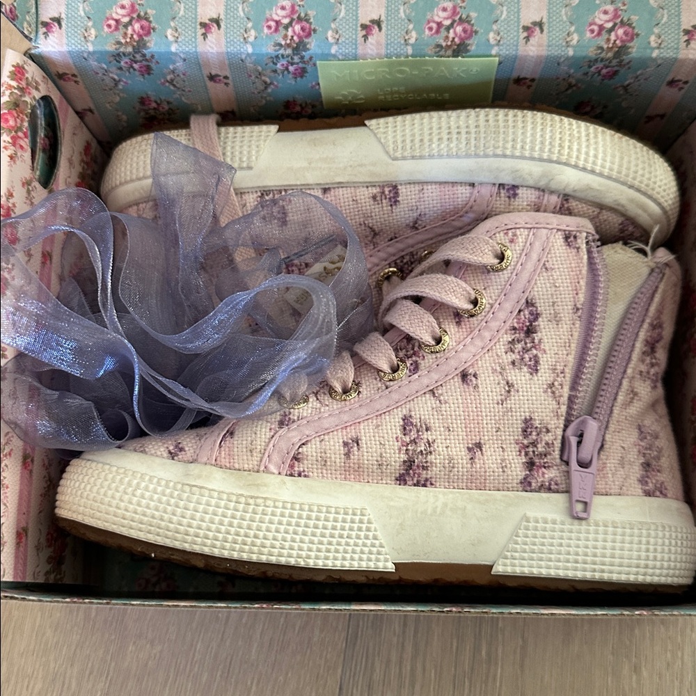 LoveShackFancy Kids Hightop Sneakers